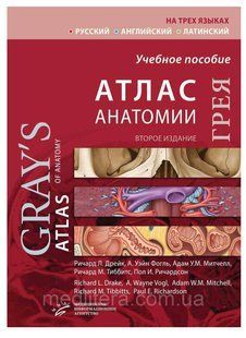 Дрейк Р.Л. Атлас анатомии Грея : Учебное пособие 2-е изд. (русский, английский, латинский) 2020 год 5686525 фото