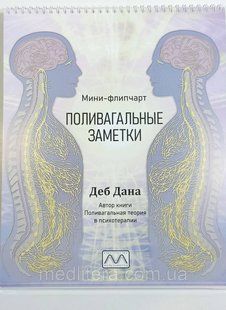 Мініфліпчарт ПОЛИВАГАЛЬНІ НОТАТКИ Деб Дана Автор Полівагальна теорія в психотерапії пружинка фото