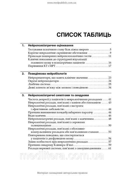 Нейропсихіатрія та поведінкова неврологія: посібник: 3-є видання / Джон Дж. Баррі, Сепіде Н. Баджестан. укр фото